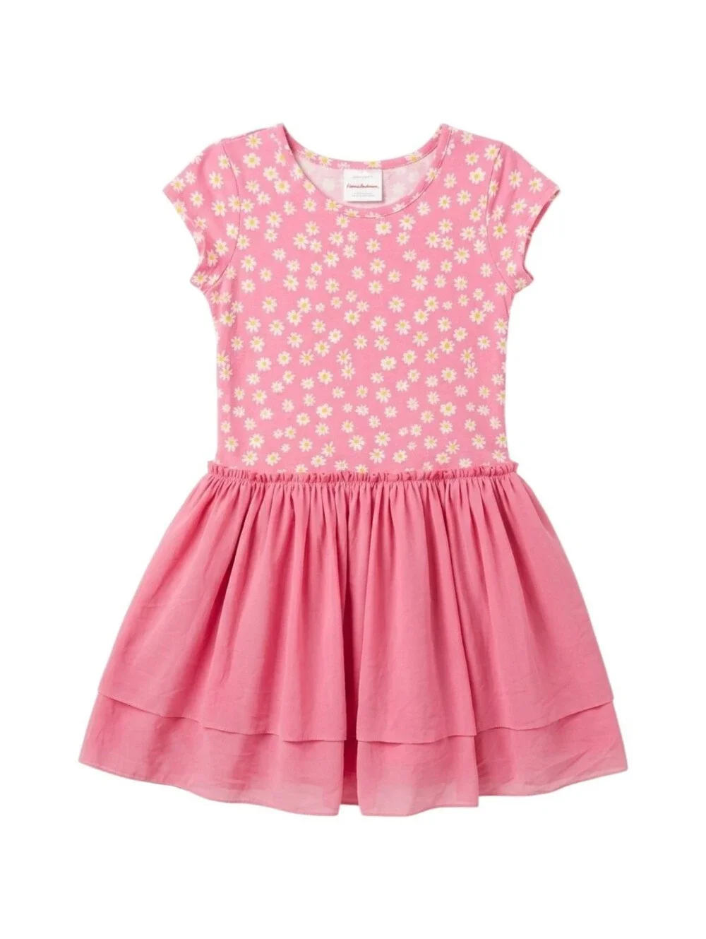 Hanna Andersson Kids Pink Daisy Tulle Cotton Spring Summer Dress Girls Size 10